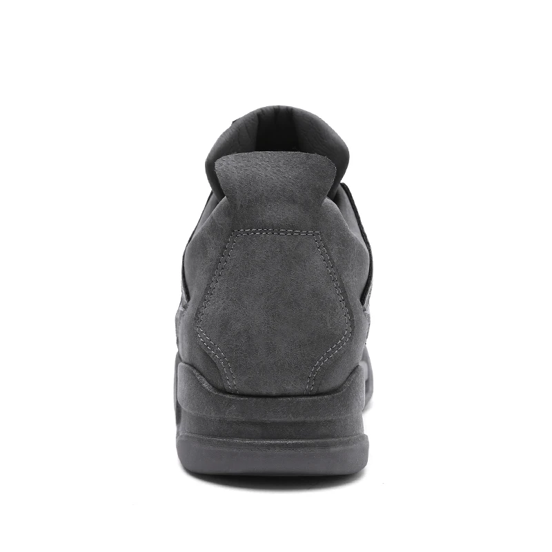 Customize logo comfortable ankle sneakers suede rubber outside men sports shoes