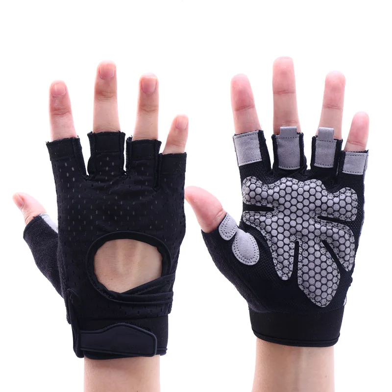 Dumbbell Horizontal Bar Exercise Half Finger Gloves For Sports Training Gym Gloves Weight Lifting Workout Fitness Gloves
