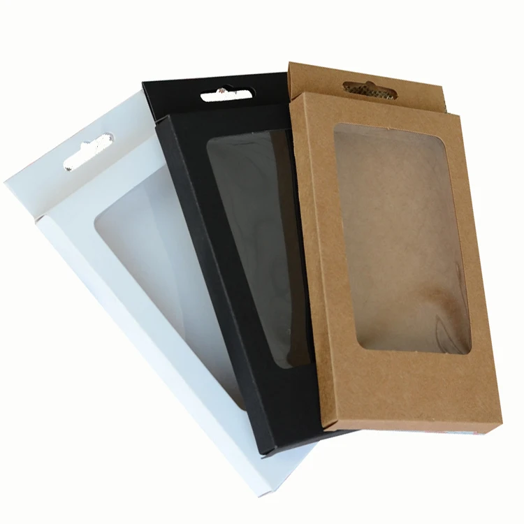 Ready Goods White Paper Cell Phone Cover Packaging Box Customized Paperboard mobile case folders