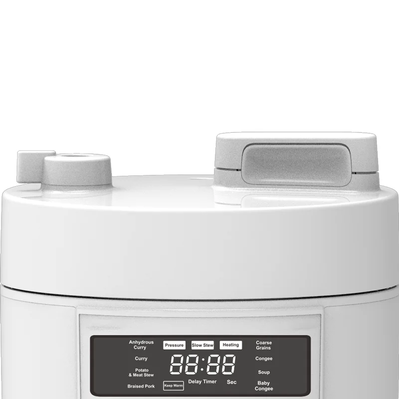 8-in-1 Mini Electric Pressure Cooker with Steamer, Curry, Stew, Braise, Coarse Grains, Soup, Baby Congee, Warm Functions