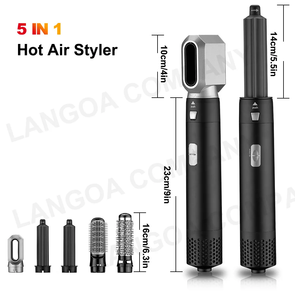 
Professional 5 In 1 Hair Dryer & Volumizing Brush Stock One Step Hair Dryer And Styler Electric Hot Air Brush 