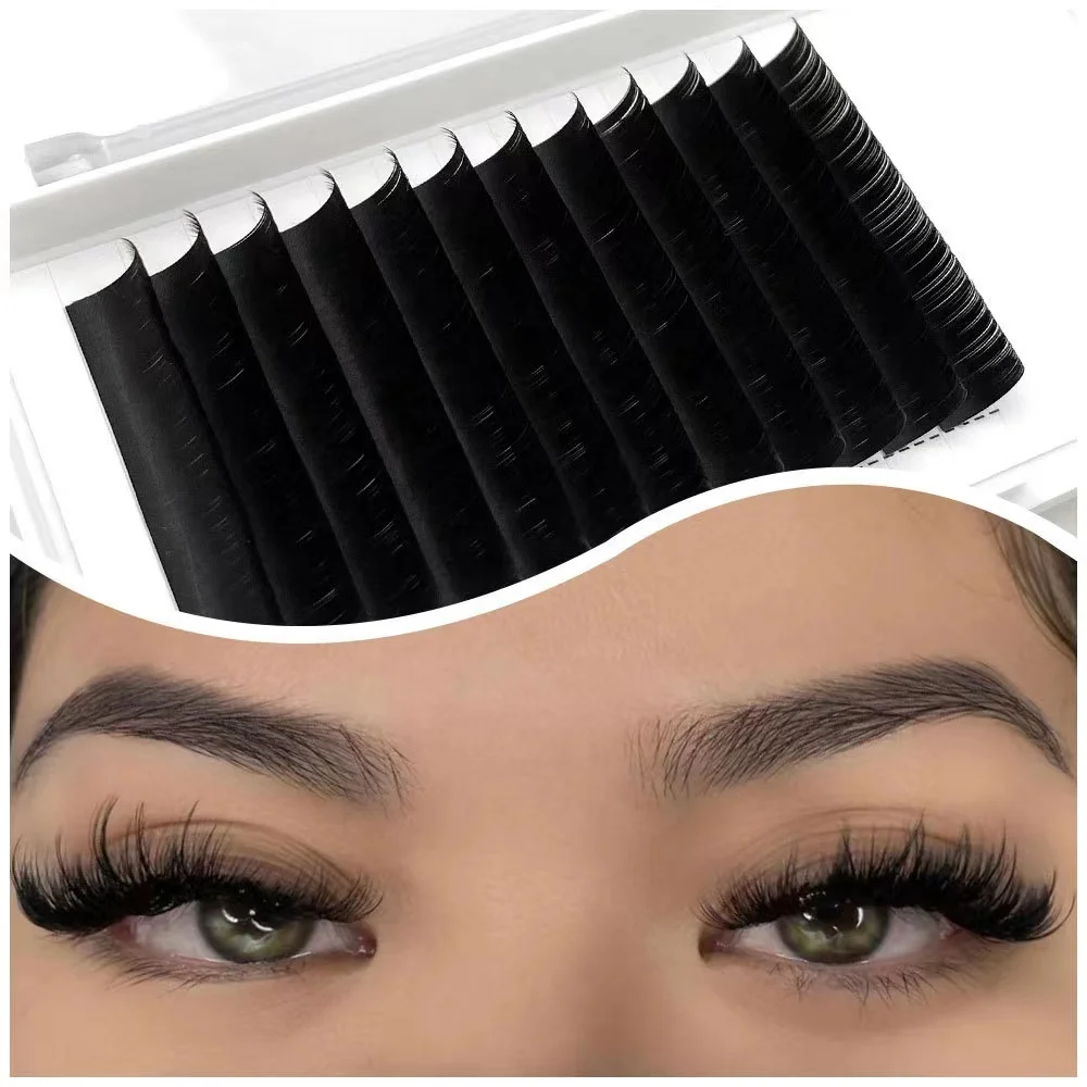 Wholesale Price J B C D Dd M L Korean Pbt Fiber Silk Eyelashes Extension