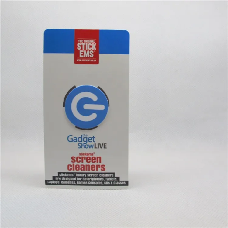 custom gift 2 in 1 touch portable lcd glue mini microfiber sticky mobile phone screen cleaner anti dust removal pad