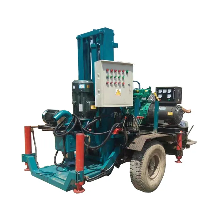 
Four-wheel 30HP tractor Diesel Engine Tractor Mounted Water Well Drilling Rig 