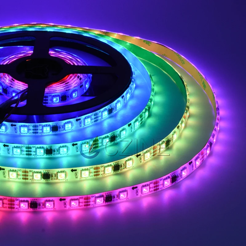 Ws2811 Светодиодная лента smd5050 10 м 24 в 12 В smd 5050 120 led rgb