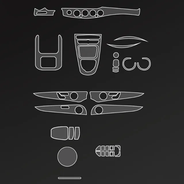 Transparent TPU PPF Paint Protection Film For Mercedes Benz GLC X253 260L 300L Car Accessories Interior Decoration