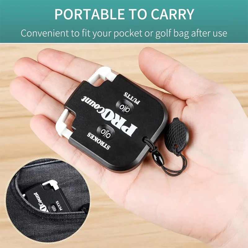 High quality Golf Score Counter with Reset Tool and Key Chain Golf Attachment Accessories