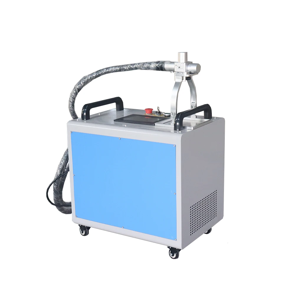 handheld pulsed fiber laser cleaning machine for rust oil dust removing oil clean coating removal machines