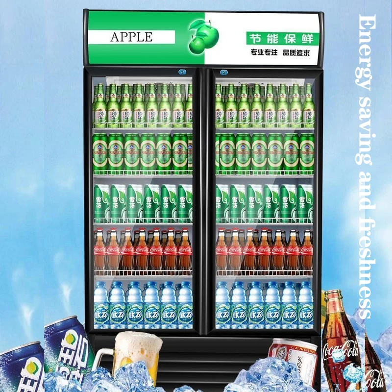 Custom Commercial Beverage Cabinet Freezer Chiller Beer Refrigerator for Supermarket Beverage Display Cooler