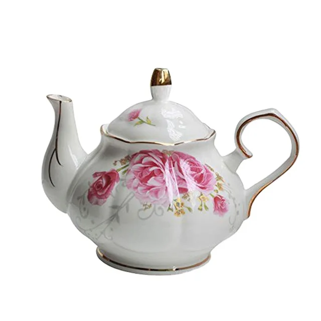 middle and high end glaze porcelain colorful coffee tea pot popular china clay handmade antique ceramic crafts teapot