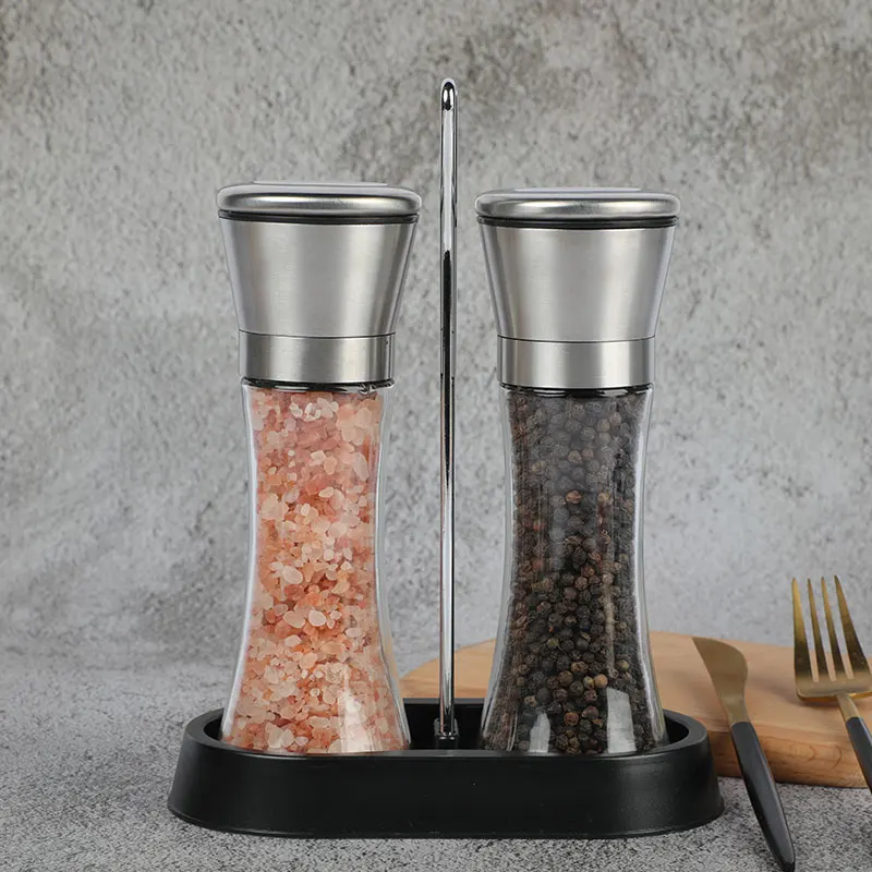 High Quality Hot Sale Salt and Black Pepper Spice Grinder Seasoning Grinding Bottle