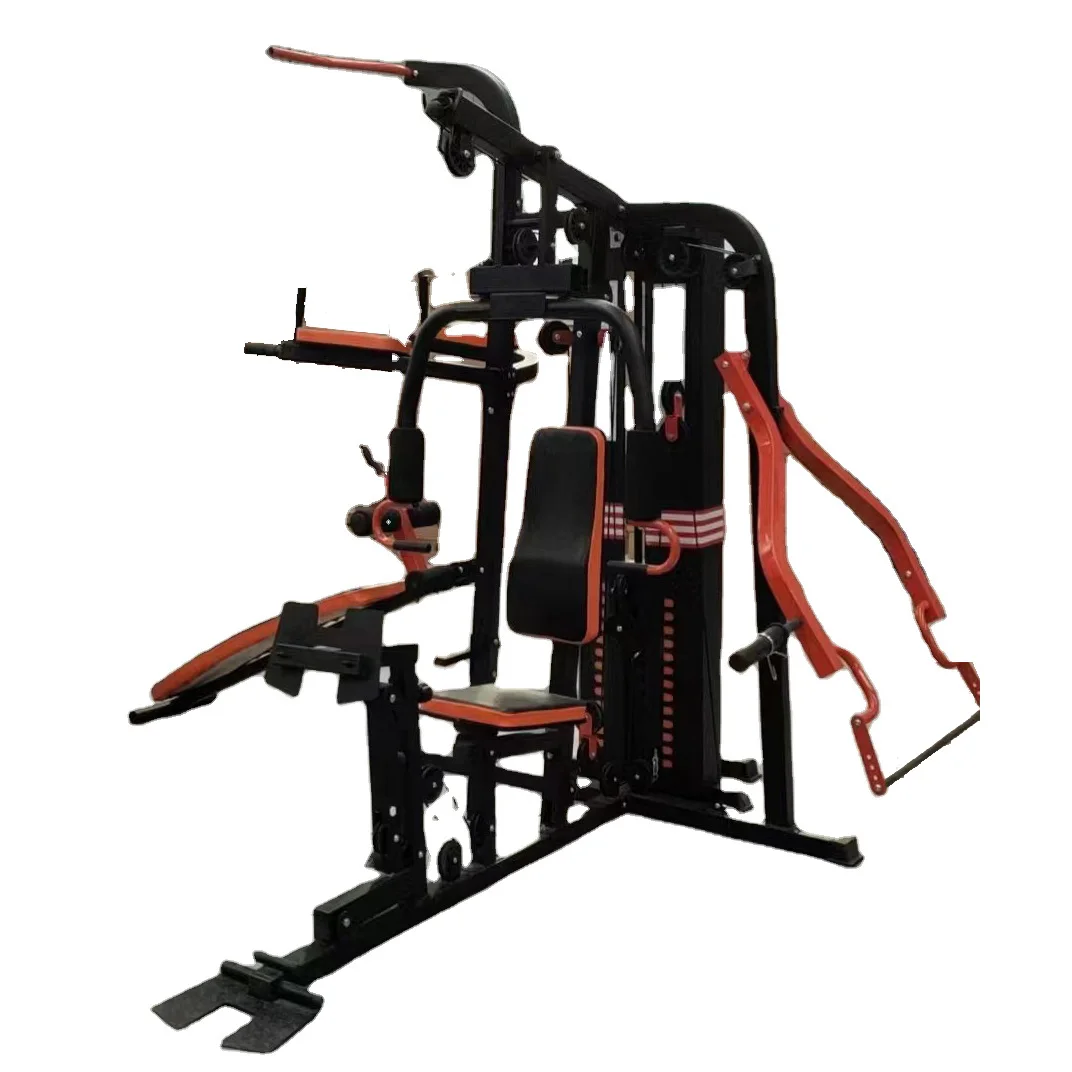 Home Gym Fitness Whole Body Power Tower 3 Station Equipment Chest And Back Training Multi Function Station with Gym Bench