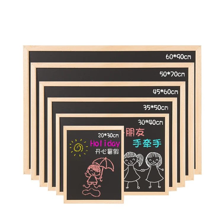 Custom rustic small wood frame writing chalkboard/blackboard