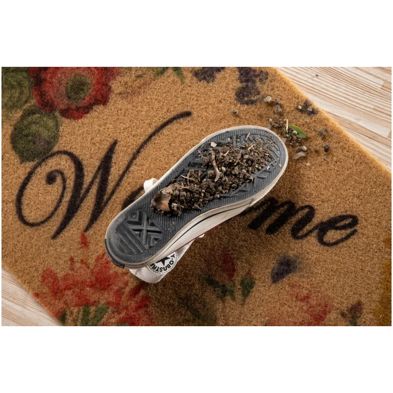 Canada popular print door mats for home entrance luxury anti non slip door mats dirt trapping outdoor welcome mat