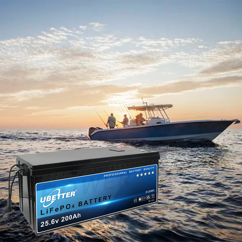 Outdoor Solar Energy Storage System 25.6v 200ah  Cycle Electric   Refrigerator Truck lithium li ion  phosphate yacht battery