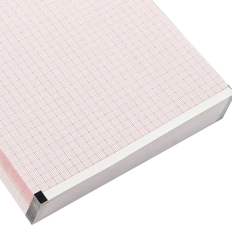 210*140MM-140P  Sheet SCHILLER ECG Paper 210*300mm Red Grid Medical Recording Paper