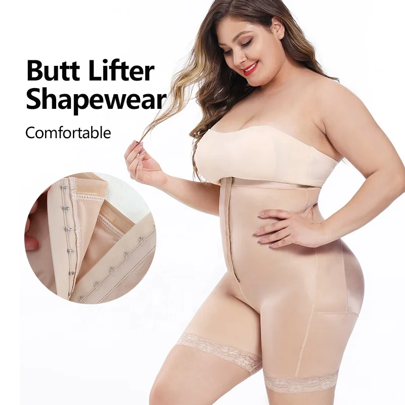 
women shapewear underwear plus size high waist butt lifter shorts tummy control panty shaper 