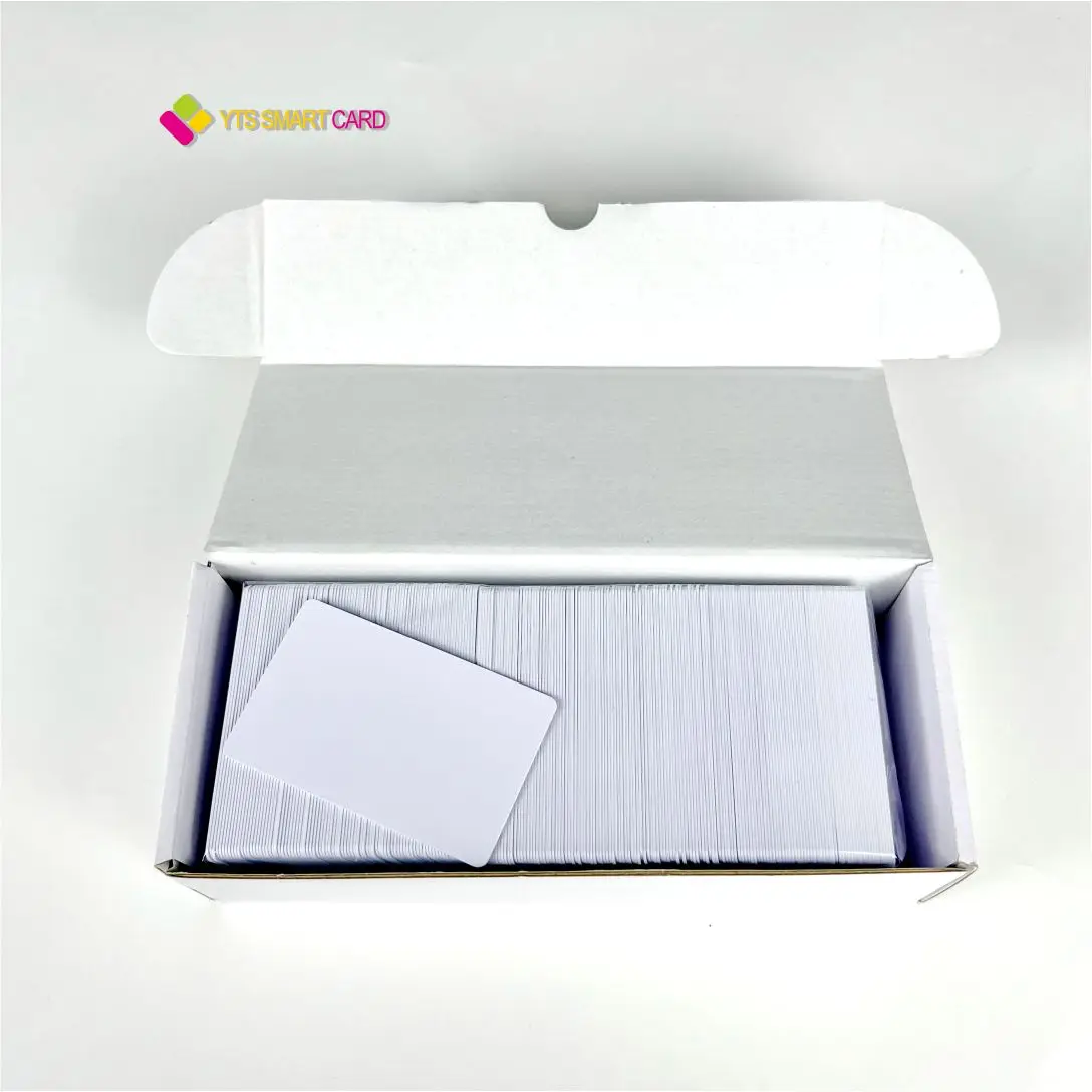 YTS 2022 Wholesales High Quality Printable PVC Contactless Smart Access Control Card Plastic Blank White Chip Card