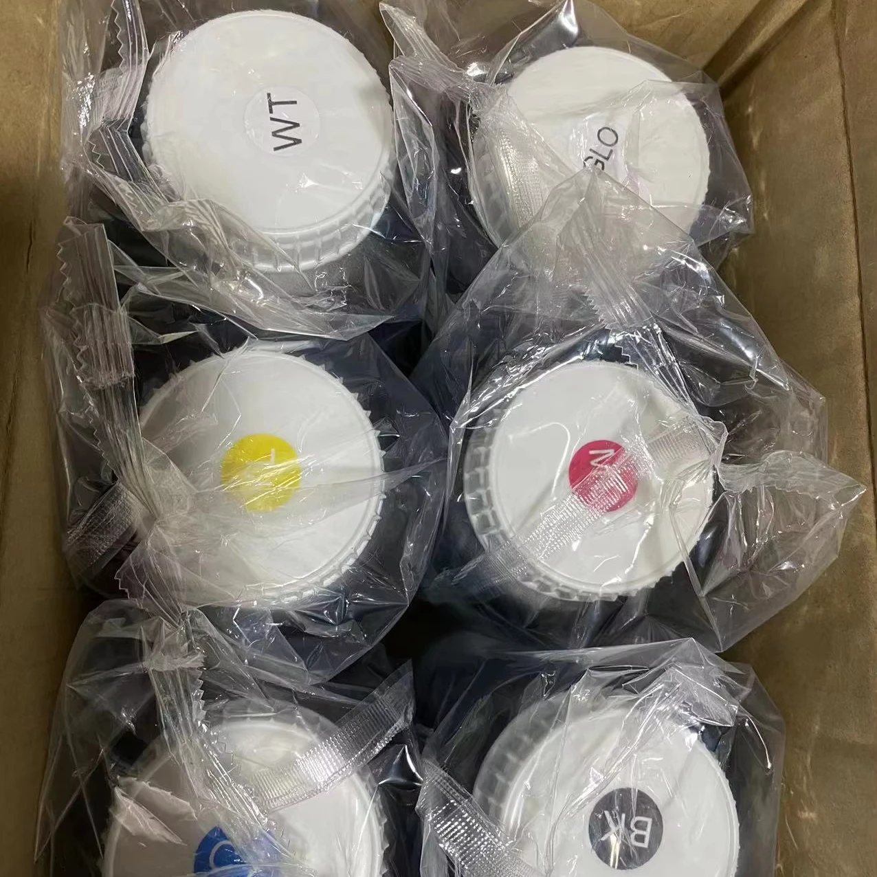 Production ink uv dtf cmykwv AB film crystal logo label vanish flexible uv dtf hard crystal ink uv dtf printer eco solvent ink