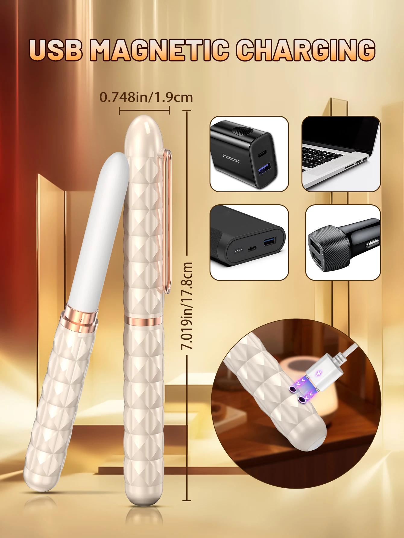 HLYC 18+ Female Mini Portable Pen Wand G Spot Second Tide Sex Toys Pleasure Pen Stick Vibration Adult Toys For Women