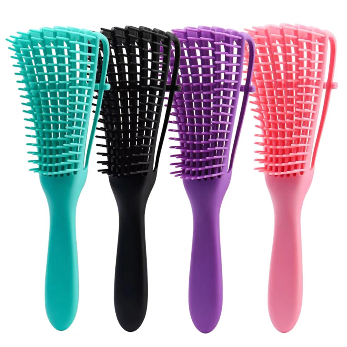8 Rows Octopus Hair Brush Comb Salon Anti-Static Scalp Massage Vent Flexible Hair Brush