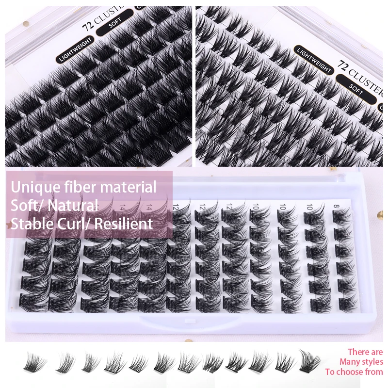 Natural False Eyelashes Individual Lashes Wholesale DIY Eyelash Kit Costume Cluster Lashes