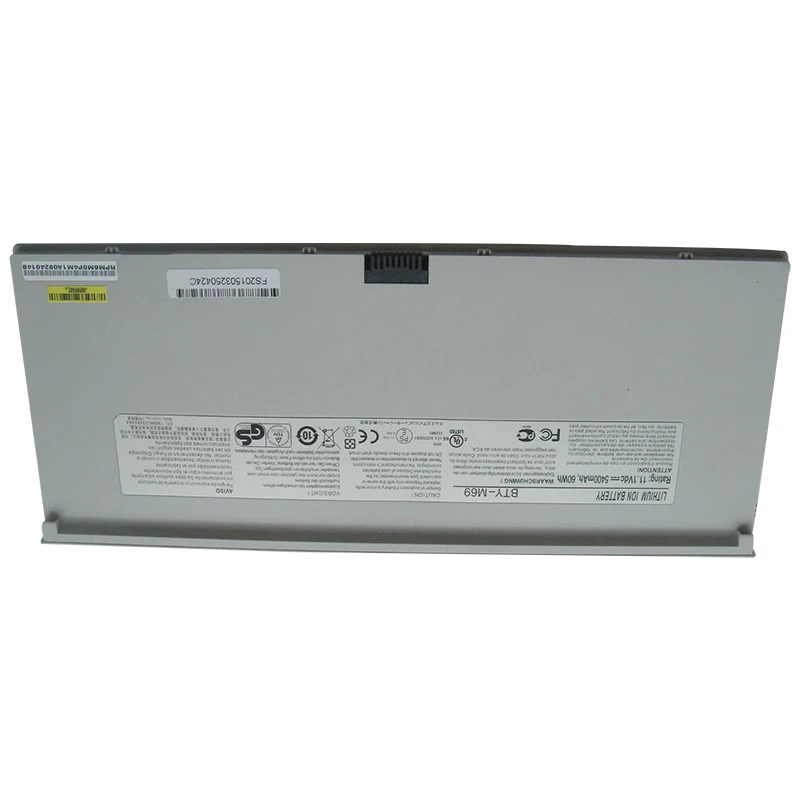 NEW Genuine BTY-M69 Battery for Laptop 11.1V 60WH For MSI X-Slim X600 X610 Notebook Battery Original Lithium Battery 5400MAH