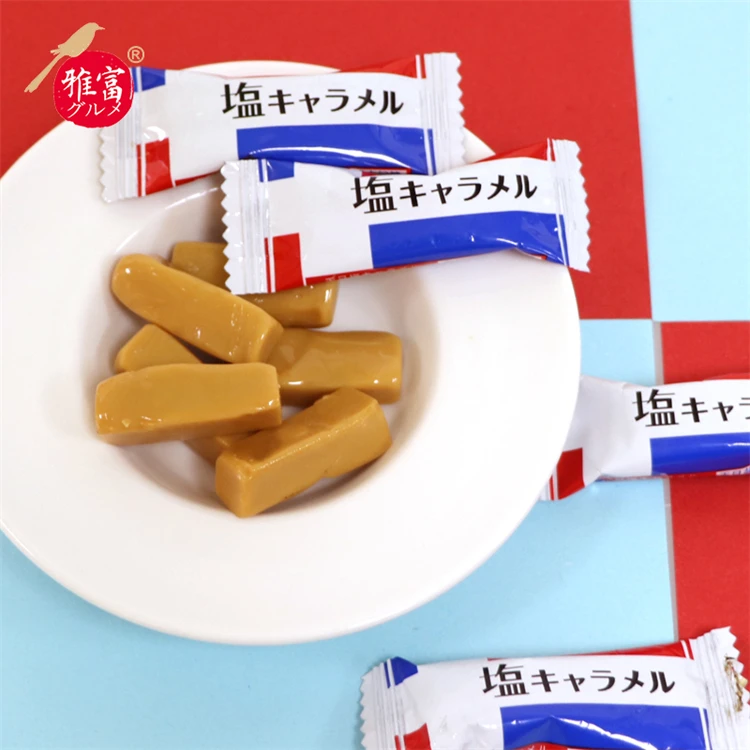 Chinese Supplier Wholesale Price Sale 82g Japanese Toffee Sea Salt Flavor Food Exotic Snacks