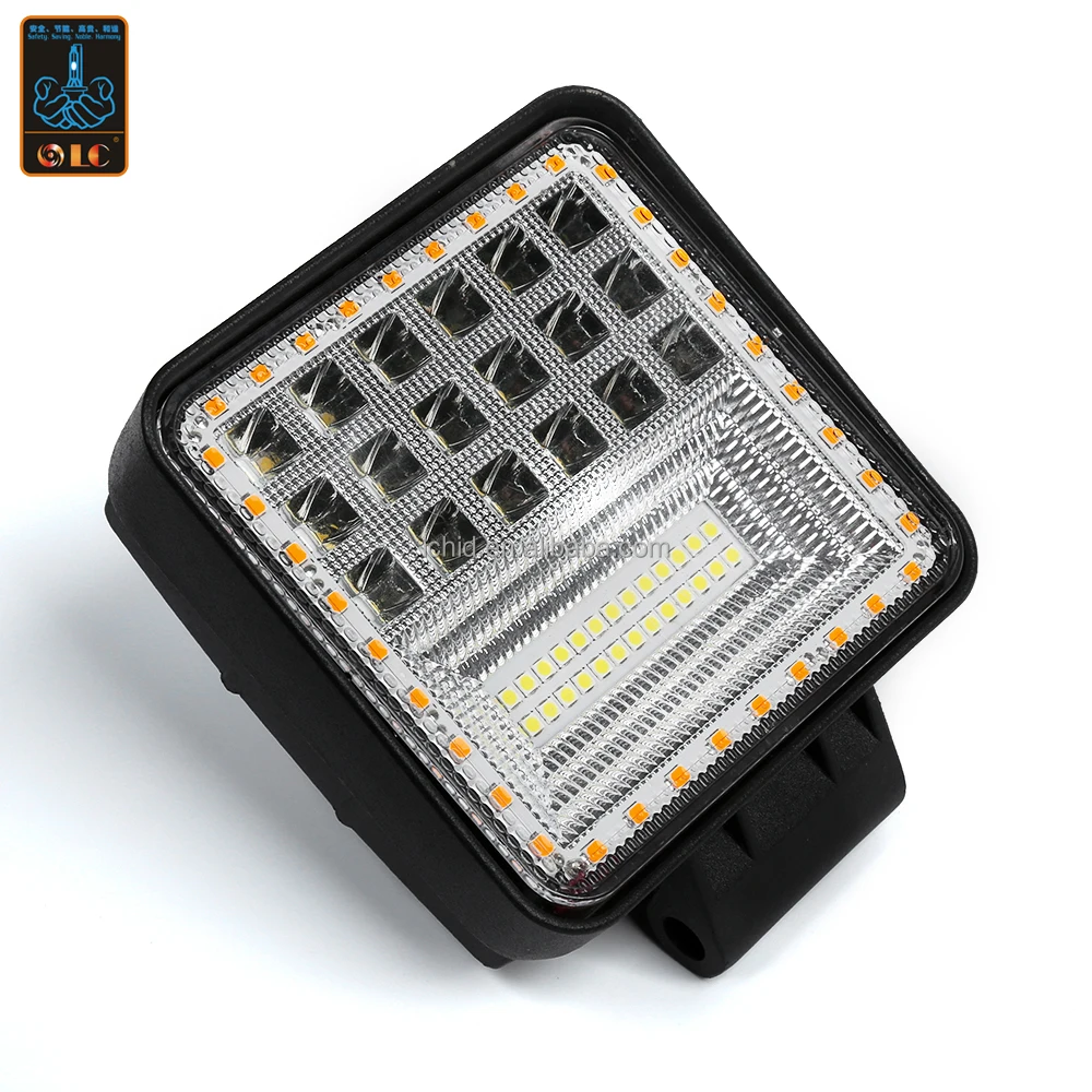 LC 12V 24V 62w super bright square emergency truck offroad car led work light