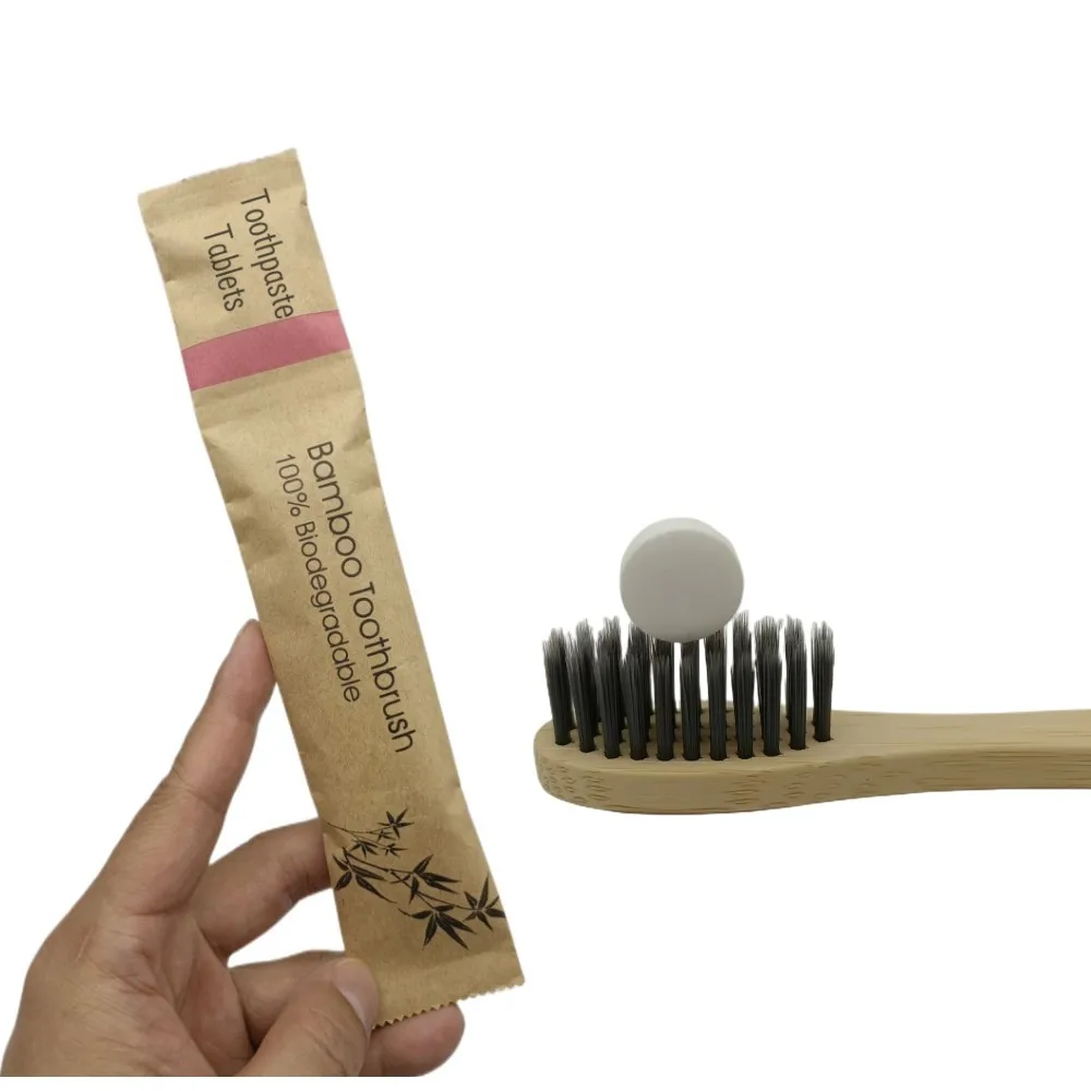 Eco Living Bite Toothy Tabs Mint Flavor Toothpaste Bits with Fluoride