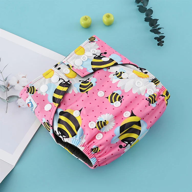 Washable Reusable Cloth Nappies Bamboo Eco Baby Diaper Bamboo Cloth Nappies