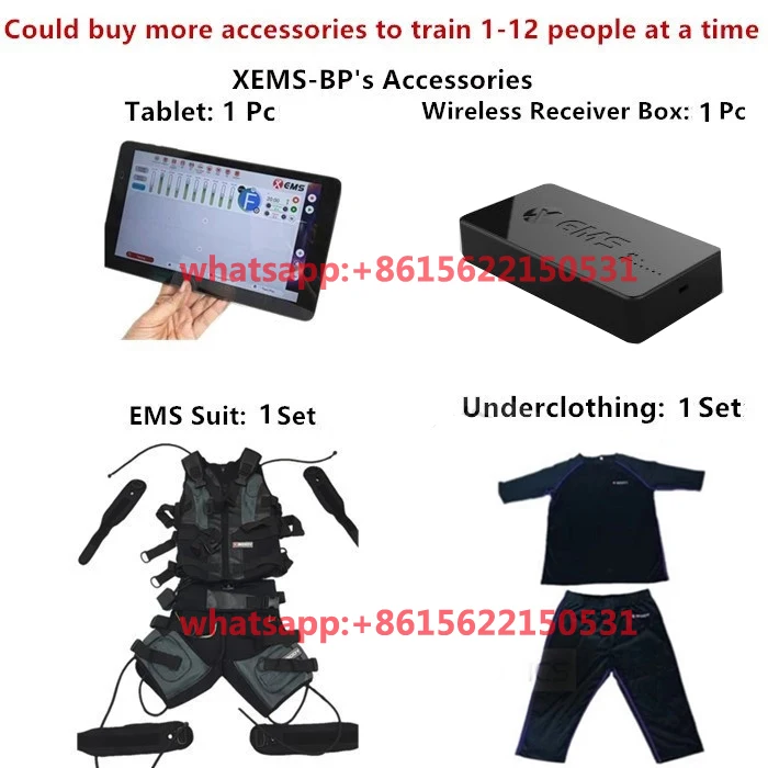 High Quality Wireless Electro Smart Ems Fitness System Trainer