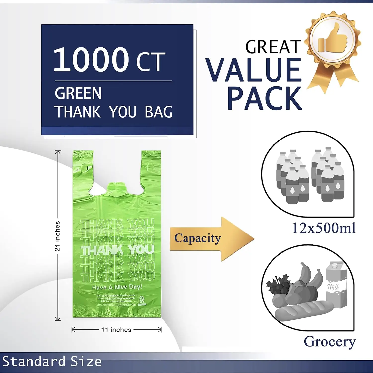 Reusable Produce Mesh Printed Biodegradable Grocery Shopping T-shirt Plastic Bags For Supermarket