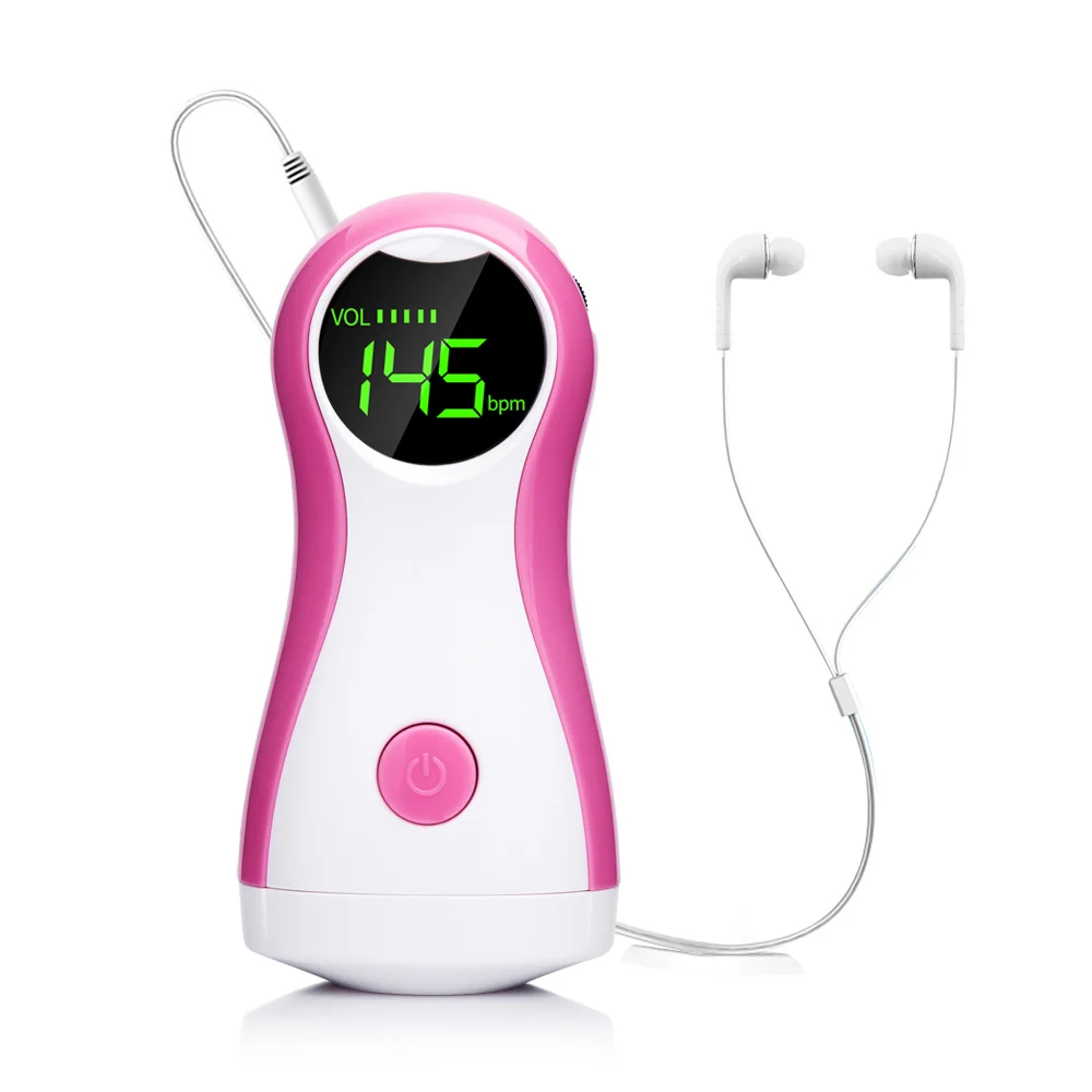
Hot sale Digital ultrasonic pocket Fetal Doppler for baby heartbeat monitor 