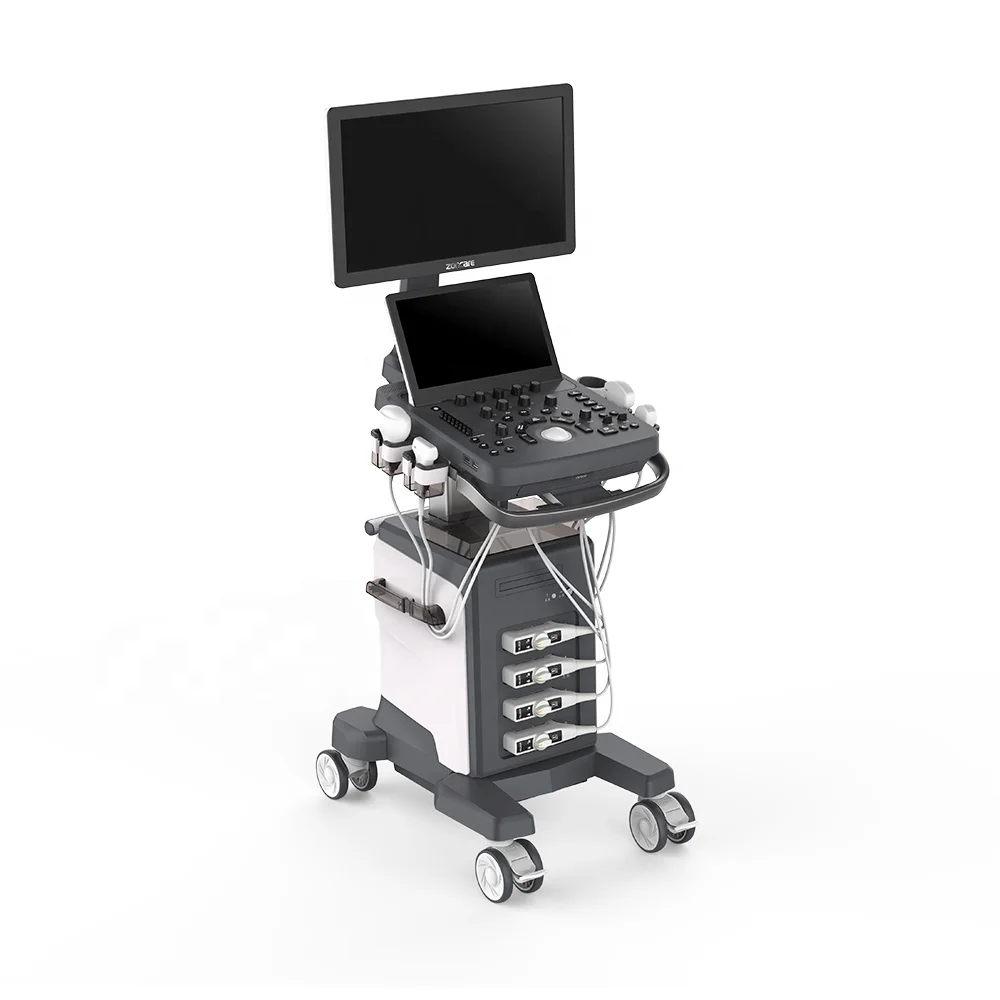 LTUB72 Medical Instruments 3D/4D Usg Machine 19 Inch Lcd Monitor Trolley Color Doppler Ultrasound
