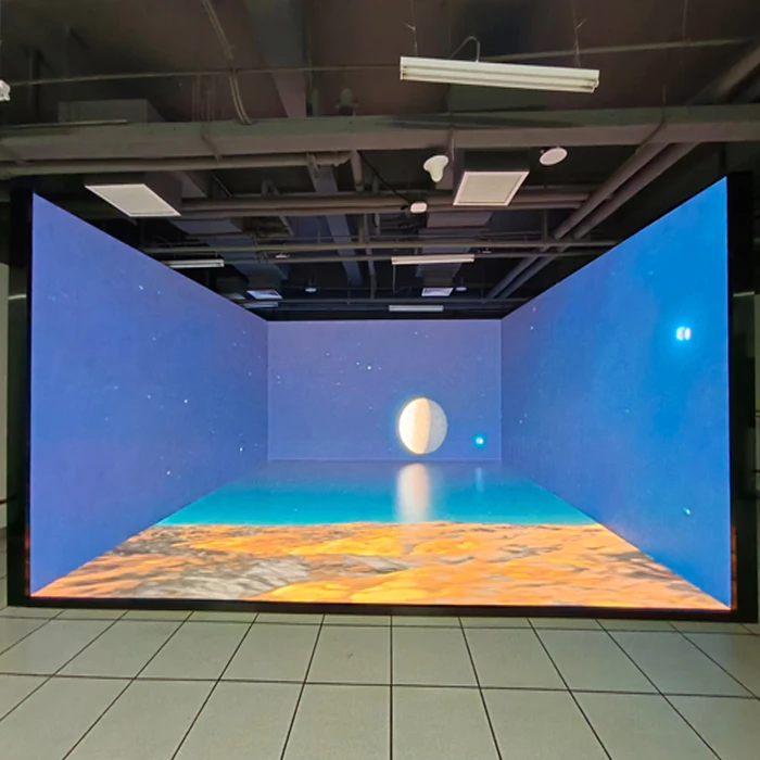 Indoor 5-sided panoramic VR high-definition realistic experience video wall P2.5 P3.91 LED display screen immersive