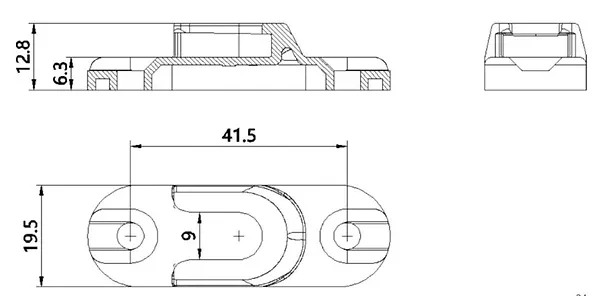 Flat Slot Anti-theft Lockset Sliding Door Window Metal Door Lock Stamping Stainless Steel Door Lock Strike Plate