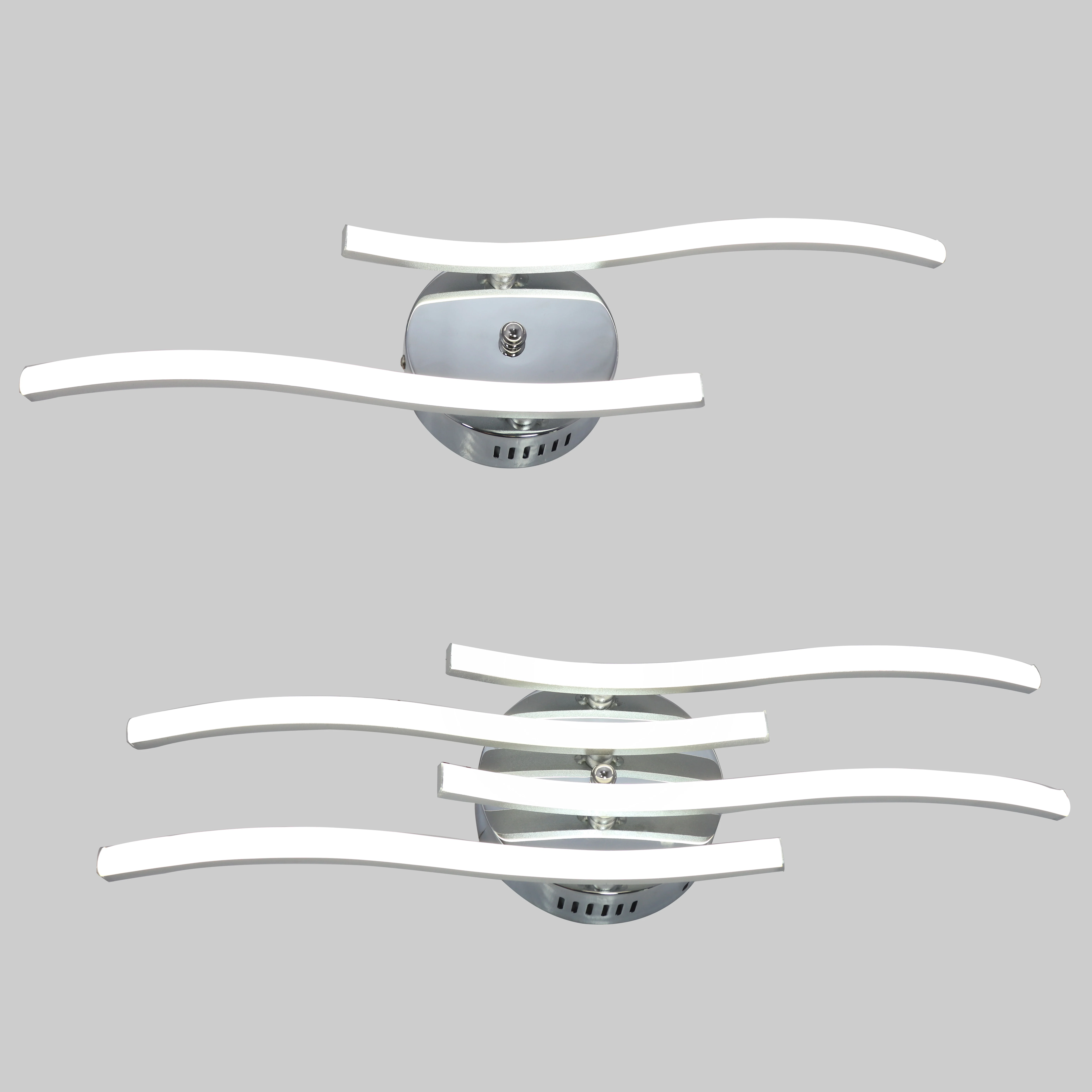 2*6W 4*6W Stainless Steel Makeup Mirror Led Wall Lamp Decorative Bathroom Makeup Mirror Light