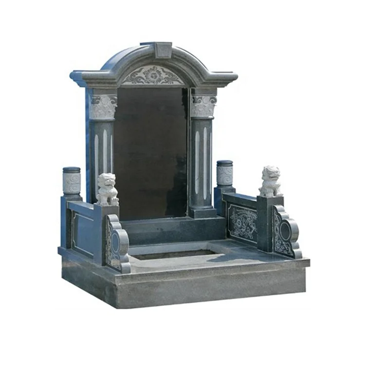 Hand carved tombstone granite sunflower tombstone gray granite tombstone china black granite monuments