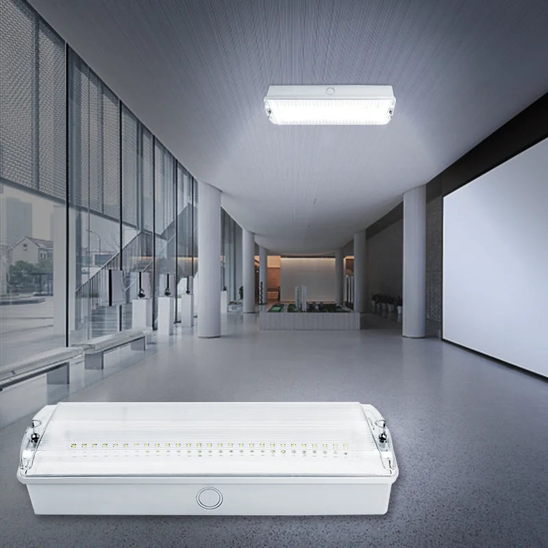 100v 240v 3.5w power odm indoor rechargeable battery backup bulkhead lamp emergency exit lights