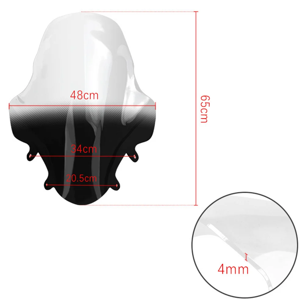 Motorcycle ABS Plastic Double Bubble Windshield Fairing Windscreen Screen Deflector For HONDA PCX 160 PCX160 2021 2022