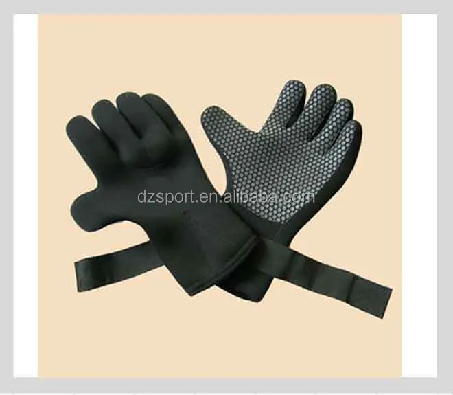 Single Needle Stitched Neoprene Gloves with Shark Skin palm for fishing OEM Neoprene Fishing Gloves