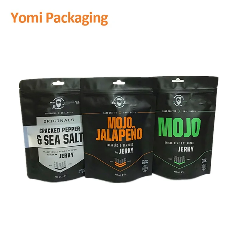 Digital Printing Custom Reusable Grade Plastic Storage Aluminum Foil Stand Up Zipper Pouch Mylar Food Package Bags