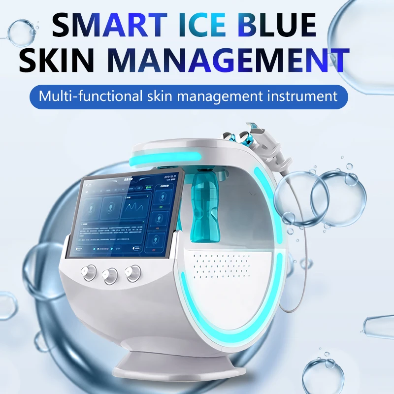 7 In 1 Microdermabrasion Machine Smart Ice Blue Hydra Dermabrasion Peeling Machine