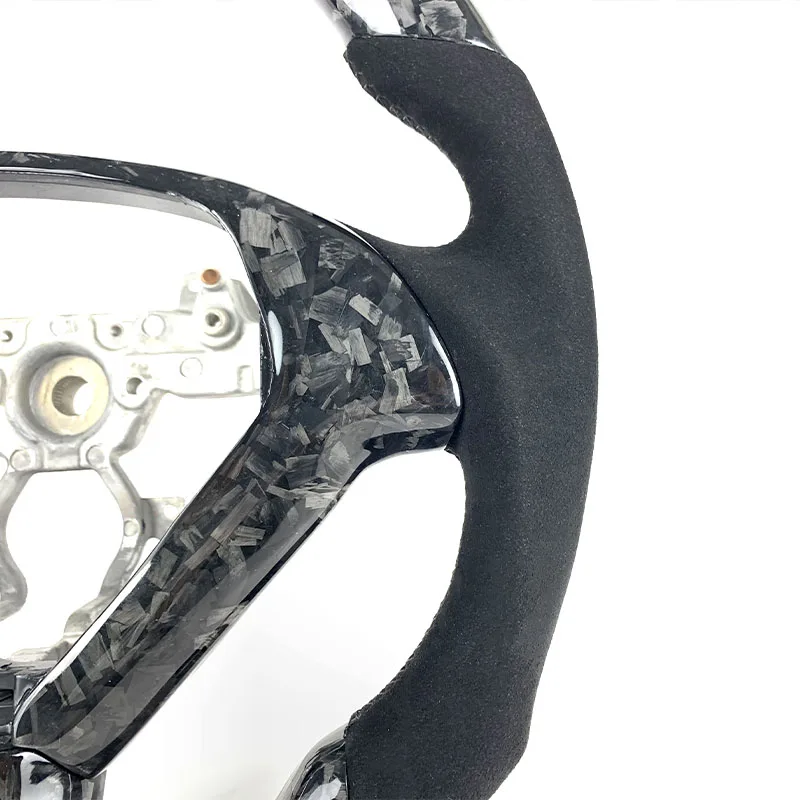Customized Forged Carbon Fiber Suede Car Steering Wheel FOR Infiniti G37 G25 G35 Coupe Sedan Q60 2008 2009 2010 2011 2012 2014