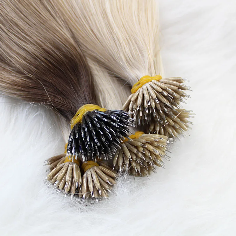 Luxury Human Silky 24 Inch 26 Inch Nano Tip Locks Hair Extensions With Factory Wholesale Price