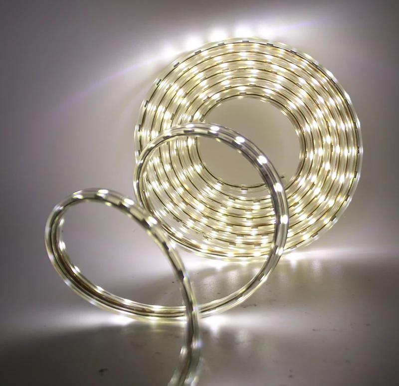RGB LED Strip SMD 5050 AC220V Waterproof Flexible light Ribbon Tape 220V lamp Outdoor String 60LEDs/M For Christma holiday