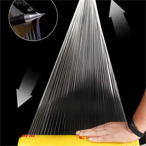 Transparent Food Grade Cling Film Roll Plastic Wrap Cling Film Food Fresh Keeping For Fresh Fruit And Vegetable Packaging