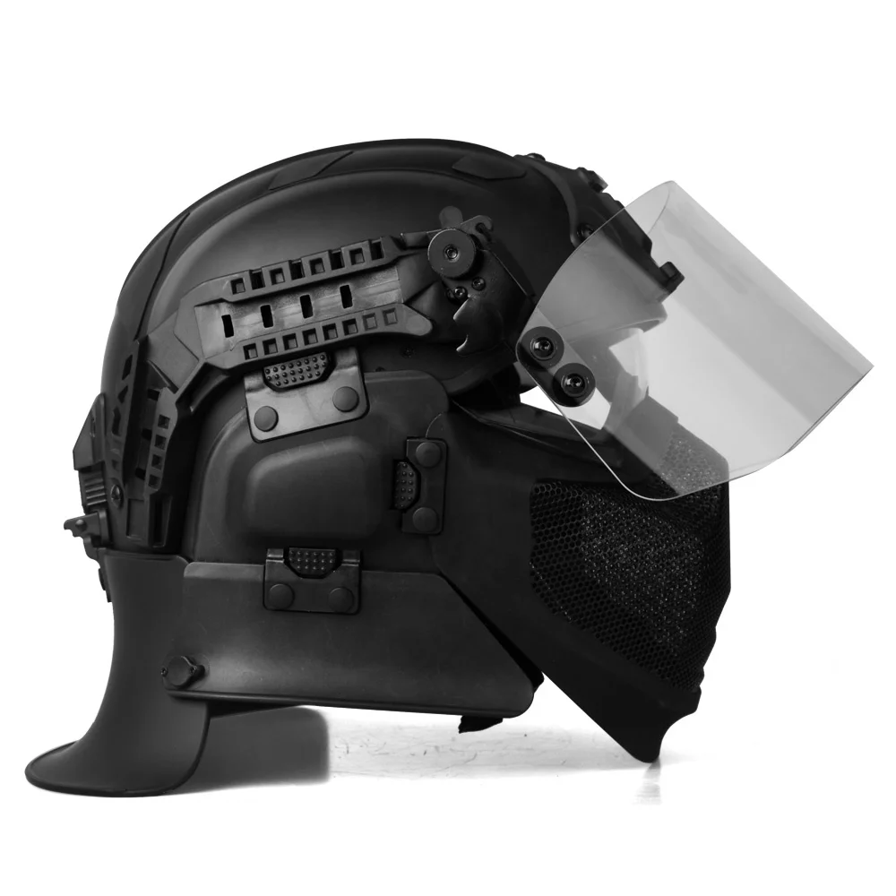 BESIEGER Multiple protection modules military security tactical anti riot helmets durable modular tactical helmets FBTK012A