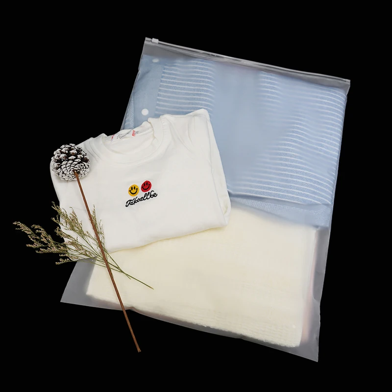 Полиэтиленовый пакет на молнии из ПВХ для упаковки одежды, одежды, рубашек, купальников, биоразлагаемый матовый пакет на молнии